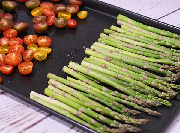 Roasted Caprese Asparagus  - Step 1